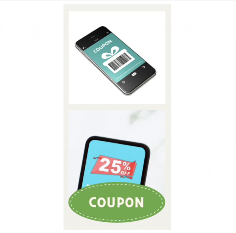 carte de fidélisation attrayante coupon